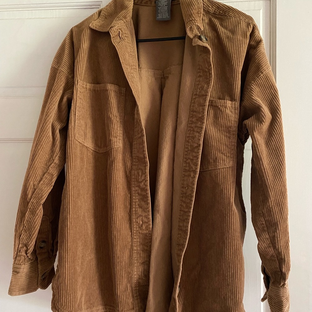 Matty M Ladies' CAMEL BROWN Corduroy Shirt Jacket